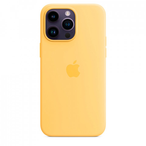 Чохол LUX Silicone Case на iPhone 14 Pro Max Sunglow with MagSafe